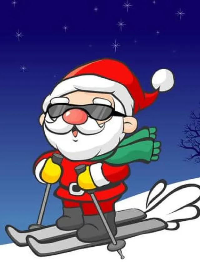 cropped hinh ve ong gia noel cute